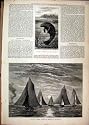 MERMAID AQUARIUM 1878 CUTTER MATCH MOONLIGHT SKETCH