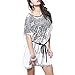 DJT Women's Batwing Sleeve Casual Tunic Dress Tops