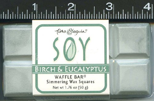 Simmering Wax Squares, Waffle Bar, Wax Melts, , , 3 , , Birch & Eucalyptus, Waffle, Bars
