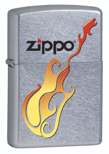 Zippo Flame Guitar with Logo Pocket Lighter