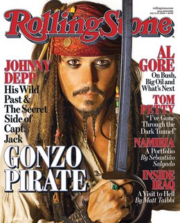 Rolling Stone Magazine Johnny Depp July 27, 2006 Issue