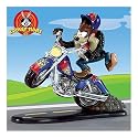 Looney Tunes Collectible Taz Figurine Biker Gift: Taz'n Up The Road by The Hamilton Collection