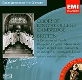 Britten: A Ceremony of Carols, Rejoice in the Lamb, Hymn to St Cecilia, Missa brevis, etc.