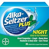 Alka-Seltzer Plus Night Cold and Flu Liquid Gels, 20 Count
