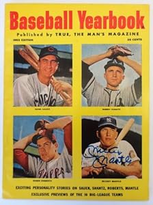 Mickey Mantle New York Yankees Signed Baseball Yearbook JSA X77550