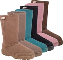 Bearpaw Womens Suede & Shearling 10