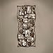 Adeco PF0530 9-Opening Decorative Bronze Iron Wall Hanging Collage Photo Frame, 4 by 6