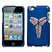 APPLE IPOD TOUCH ITOUCH 4 4G GENERATION 8GB 32GB AND 64GB HARD PLASTIC DESIGN BLUE AND WHITE KOBE BRYANT BLACK MAMBA LOGO RHINESTONE CRYSTAL BEADS SNAP ON CASE COVER