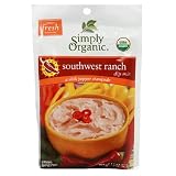 Simply Organic Dip Mix, Spicy Southwestern Ranch, 1.5-Ounce Packets (Pack of 12)