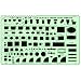 Timely Template 32T Expanded House Template - 1/4 Inch