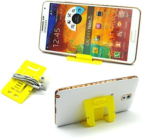 Vcall Pack of 5 Foldable Adjustable Mobile Phone Mount Holder Credit Card Size Stand Cradle for iphone/ipad 2,3/ipad mini/Samsung note 3/Samsung Galaxy Tab 2 Tab 3/HTC/LG/Nokia/tablets (Yellow)