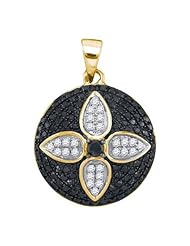 0.65CTW BLACK DIAMOND MICRO-PAVE PENDANT