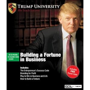 Donald Trump- Building a Fortune in Business, 16 Disc Set w FREE Travel Case by Trump University