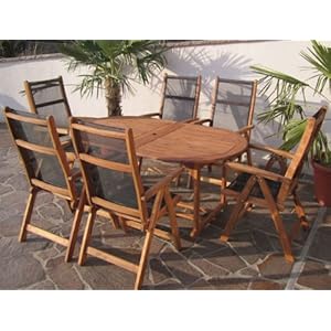 Gartenmoebel De Edle Gartengarnitur Gartenset Gartenmobel Set Klappsessel Hawai Holz Akazie Wie Teak Top Angebote