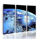 Nick Laws "BLUE PLANET" Bild Kunstdruck Erde Weltraum