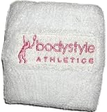 Terrycloth Wristband - Embroidered Pink "Lady Love" logo