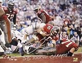 Mike Alstott Autographed/Hand Signed Tampa Bay Buccaneers SB Shot 16x20 Photo with SB Champs Inscrip
