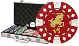 Horoscope Zodiac Capricorn 300 poker chip set w/Aluminum Case, 2 Decks of Cards, & 6 Dealer Buttons