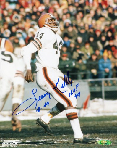 Leroy Kelly Signed Autographed Cleveland Browns 8x10 Photo Inscribed HOF 94 TRISTAR COA