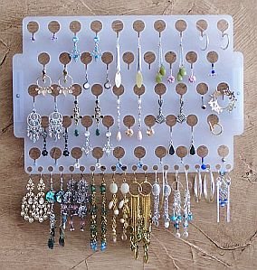 External hard drive:Angelynn's Earring Angel Pierced Earring & Body Jewelry Organizer ~ Wall Mount Earring Holder Tree Display Stand ~ Earring Rack ~ Jewelery Holder ~ Earing Caddy ~ Ear Ring Holder ~ Jewelry Organizer ~ Jewellery Storage Rack (Frosted)