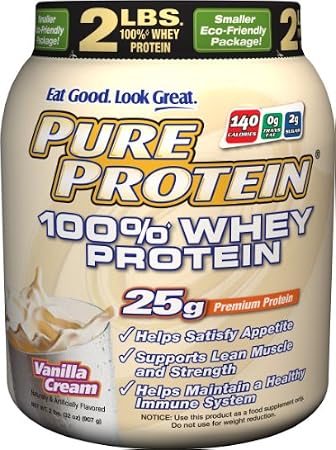 2lbs Pure Protein 100% Whey Protein (Vanilla Cream) $14.17