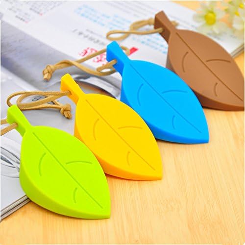 Dingoo Door Stopper Wedge 4 Pack Premium Cute Colorful Cartoon Leaf Style Flexible Silicone Window/ Door Stops