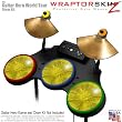 Stardust Yellow Skin by WraptorSkinz fits Guitar Hero 4 World Tour Drum Set for Nintendo Wii, XBOX 360, PS2 & PS3 (DRUMS NOT INCLUDED)