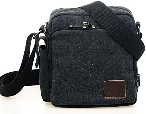 ZJINGZ Ecokaki(TM) Small Vintage Canvas Messenger Bag Shoulder Bag Crossbody Sports Bag