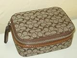 Coach Khaki Mini Signature Triple Pill Case Box with 3 Pill Bottles Style # 60157