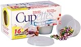 Cupettes Heavy Duty Cups & Lids 16/Pkg - Clear 1.75 Oz.