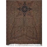 Bed Warmer Coverlets Pure Wool Asian Jacquard Pattern India 106 inches x 55 inches by ShalinCraft