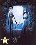 Johnny Depp Helena Bonham Carter Signed Corpse Bride 8x10