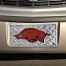 Arkansas Razorbacks Diamond Metal License Plate