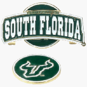 South Florida Bulls Hat Clip Golf Ball Marker