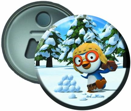 Pororo #4 58mm Button Bottle Opener / Fridge / Magnet