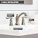 Delta Faucet Linden Widespread Bathroom Faucet Brushed Nickel, Bathroom Faucet 3 Hole, Diamond Seal Technology, Metal Drain Assembly, Stainless 3594-SSMPU-DST