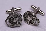 Film reel cufflinks by classic cufflinks