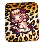 Fluff Lady Leopard Small Frame Wallet