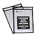 C-Line Stitched Shop Ticket Holders, Both Sides Clear, 5 x 8 Inches, 25 per Box (46058)