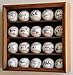 20 Baseball Display Case Cabinet Holder Wall Rack w/ UV Protection