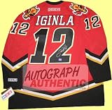 Autographed Jarome Iginla Calgary Flames Jersey (Red)