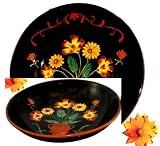 2 large platter, pasta bowl & serving platter floral garden decor