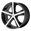 American Racing Phantom AR882 Matte Black Machined Wheel (17x7.5"/5x4.5")