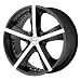 American Racing Phantom (Series AR882) Matte Black Machined - 18 X 8 Inch Wheel