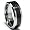 8MM Men's Tungsten Carbide Ring Wedding Band W/ Carbon Fiber Inaly size 6