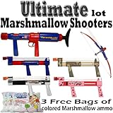 IMAGE OF Ultimate Marshmallow Shooter Lot w/ 3 Free Bags of Colored Marshmallows