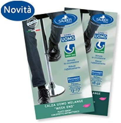 Sauber Pharma Line Man Stocking Anatomica Melange Week End 140 DEN Size G (43-45) Graphite