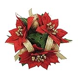 シオン工芸 クリスマスリース ポインセチアミニリース