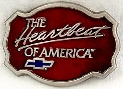 Heartbeat of America Enamel Pewter Buckle