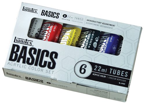 Liquitex Basics Acrylic Paint Tubes - 6 Colors Liquitex Basics Acrylic Paint Tubes - 6 Colors